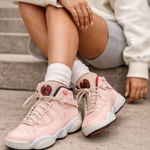 Women's Pink High-Top Athletic Sneakers